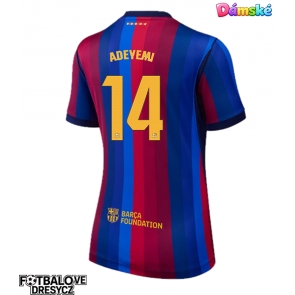 Barcelona Karim Adeyemi #14 Dámské Domácí Dres 2026-27 Krátký Rukáv Barcelona Karim Adeyemi #14 Dámské Domácí Dres 2026-27 Krátký Rukáv
